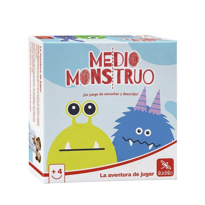 Juego de lógica y vocabulario medio monstruo