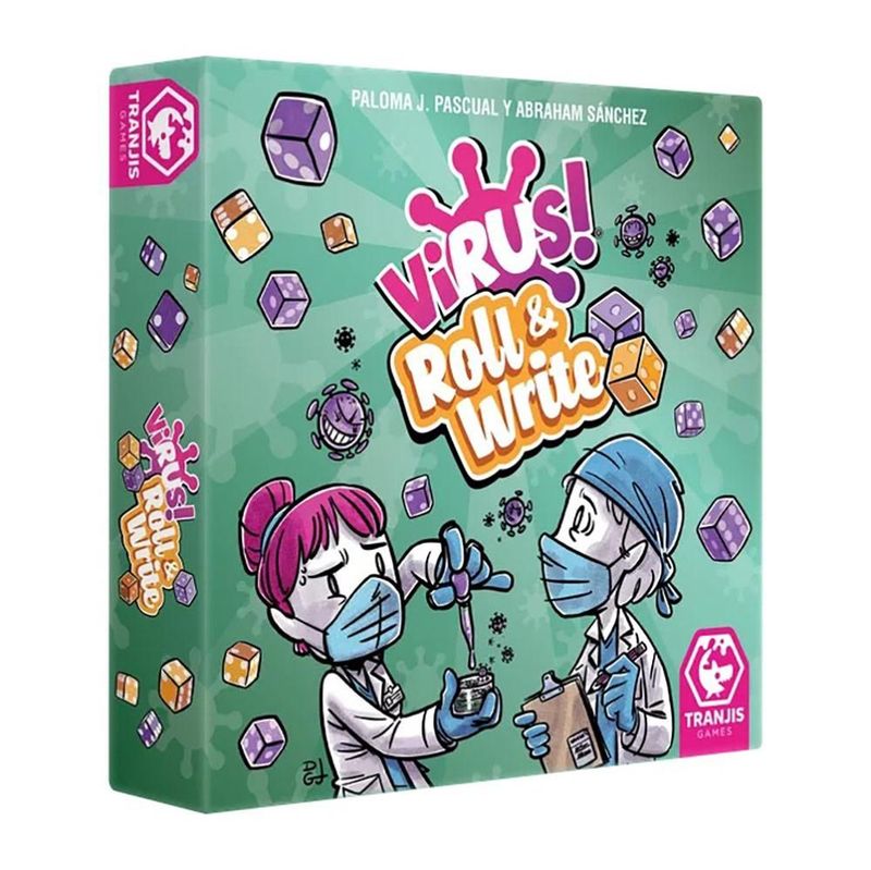 Juego de mesa virus roll and write