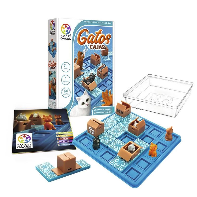 Juego de lógica gatos y cajas