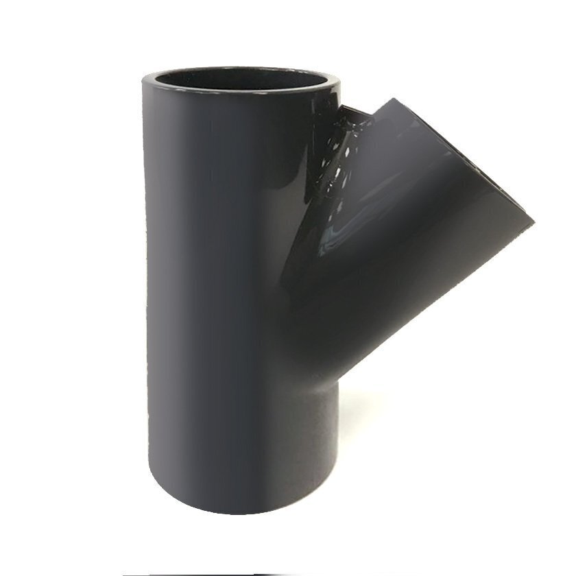3/4" PVC-U Tee 45˚ Plain