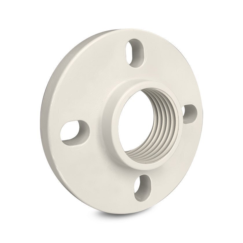 1/2" PP Full Face Flange Uni Drilling BSP Thread