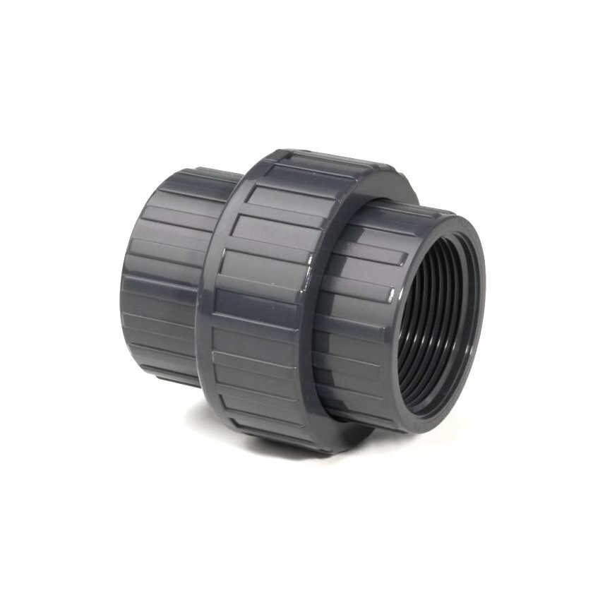 3/4" PVC-U Union Plain x BSP F/T