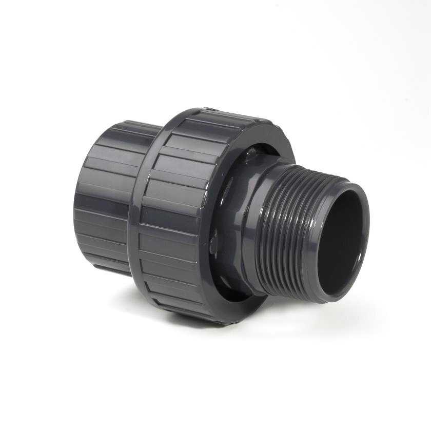 50mm x 1 1/2" PVC-U ADAPTOR UNION PLAIN/BSP MALE