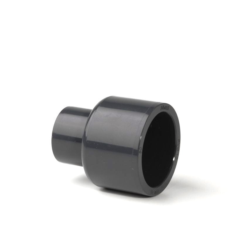 110 X 63 X 125mm PVC Reducing Socket Coupler - 16 Bar Plastic Pressure Pipe Fitting - Plain