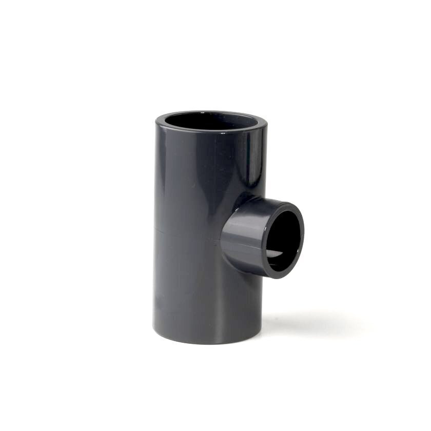 75 X 50mm PVC Reducing Tee - Plastic Pressure Pipe Fitting - 16 Bar