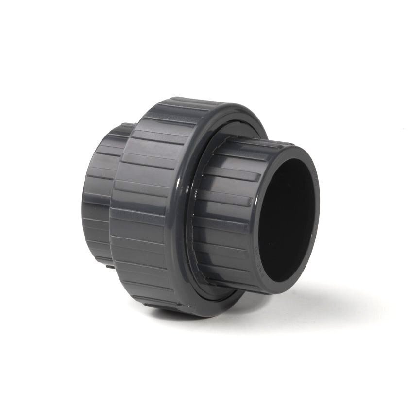 1" X 32MM PVC Union Imperial to Metric Adaptor Plain Plastic Pipe Fitting - 16 Bar