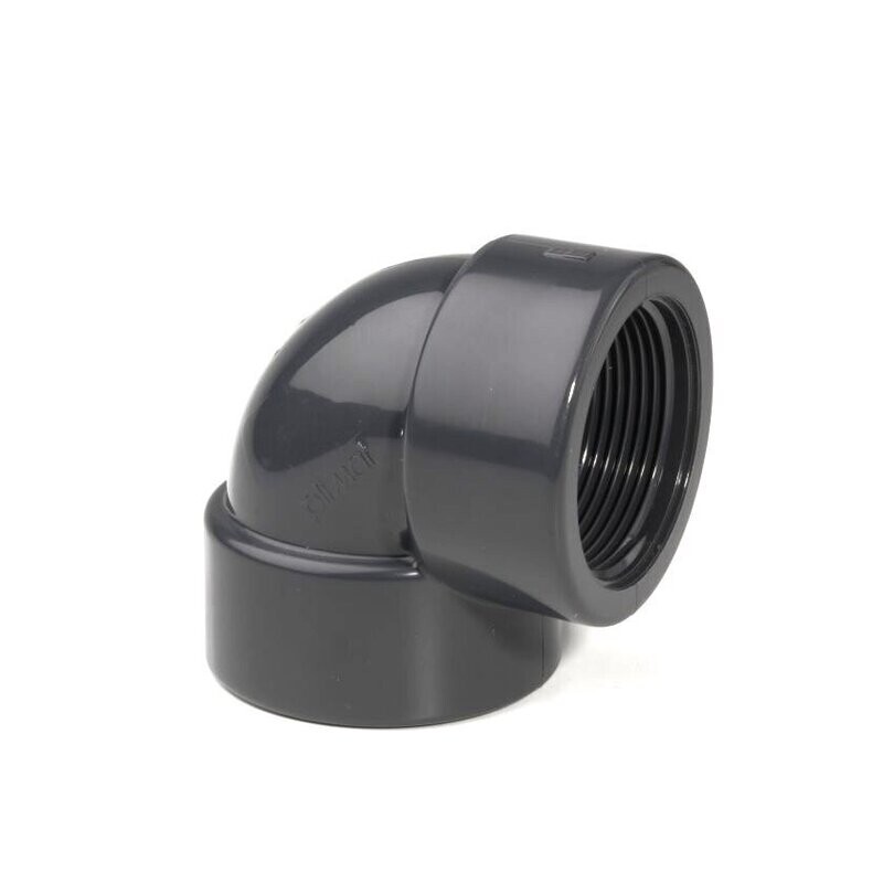 90mm X 3" PVC-U Elbow 90º Plain x FBSP Thread Adaptor fitting