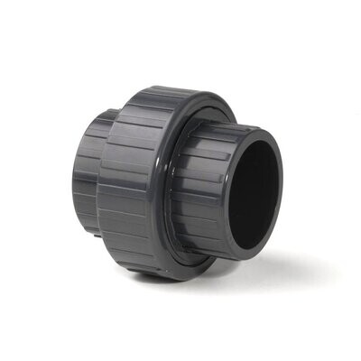 1/2" X 20MM PVC Union Imperial to Metric Adaptor Plain Plastic Pipe Fitting - 16 Bar