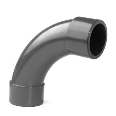 110mm PVC-U Short Radius Swept Bend 90˚ Plain Plastic Pressure Pipe Fitting - 16 Bar