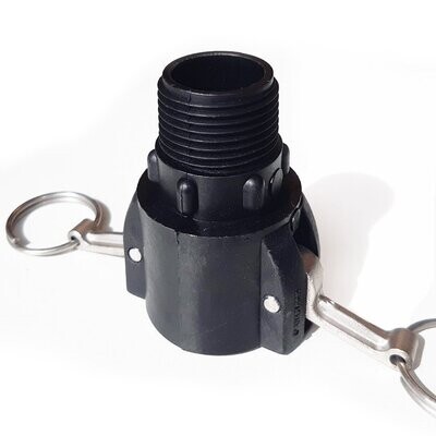 1" Male BSP Camlock Coupler | GRPP | Type B