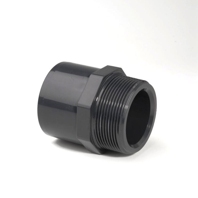 25mm X 32mm X 3/4" PVC-U Adaptor Plain / M Thread