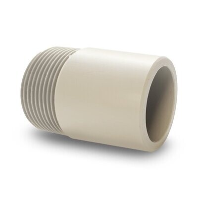 20mm x 1/2" PP Nipple Plain x Thread