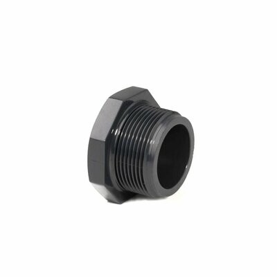 1 1/4" PVC-U Plug Male BSP Thread