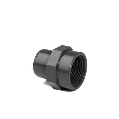 PVC Adaptor Metric Plain x BSP F Thread