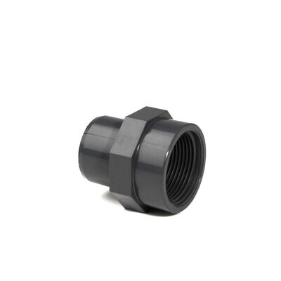 PVC Adaptor Inch Plain x BSP F Thread