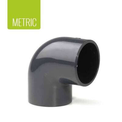 PVC-U 90º Elbow Plain Metric