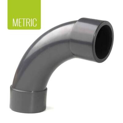 PVC-U Short Radius Bend 90º Plain Metric