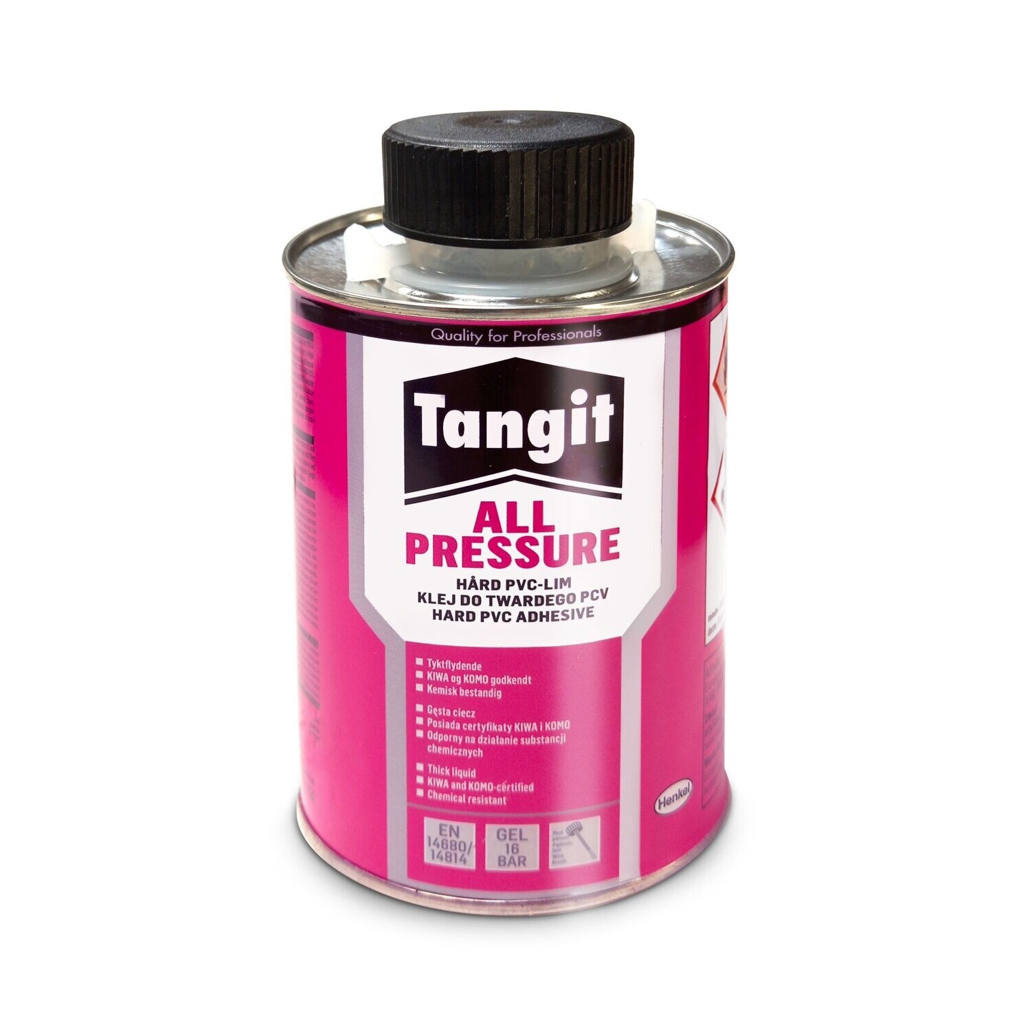 Tangit All Pressure PVCU Cement - 500ml Tin with Brush