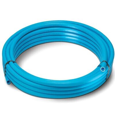 32mm Polypipe® MDPE Blue Water Service Pipe Coil - PE80 12 Bar Pressure