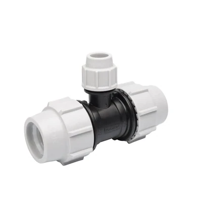 Plasson® 90° Reducing Tee Compression Fitting 7340