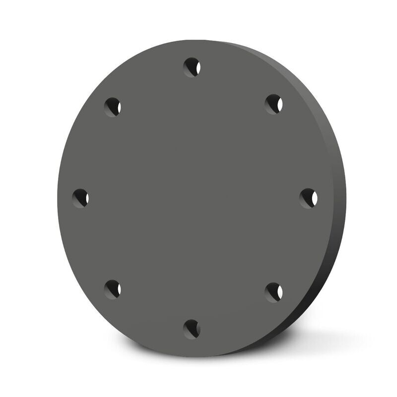 6" | 160mm UPVC Flat-profile Blank Flange Plate Table D/E
