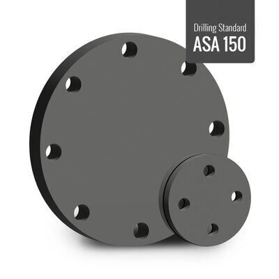 PVC-U Flat Profile Blanking Plate ASA150