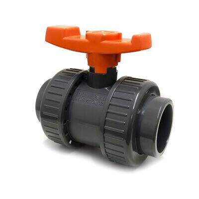2"  PVC U Industrial FPM Ball Valve  Double Union