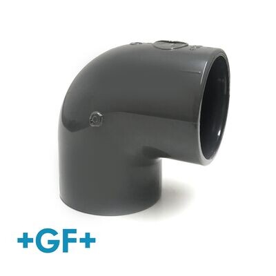 3/8" George Fischer PVC U 90 Degree Elbow PN 15