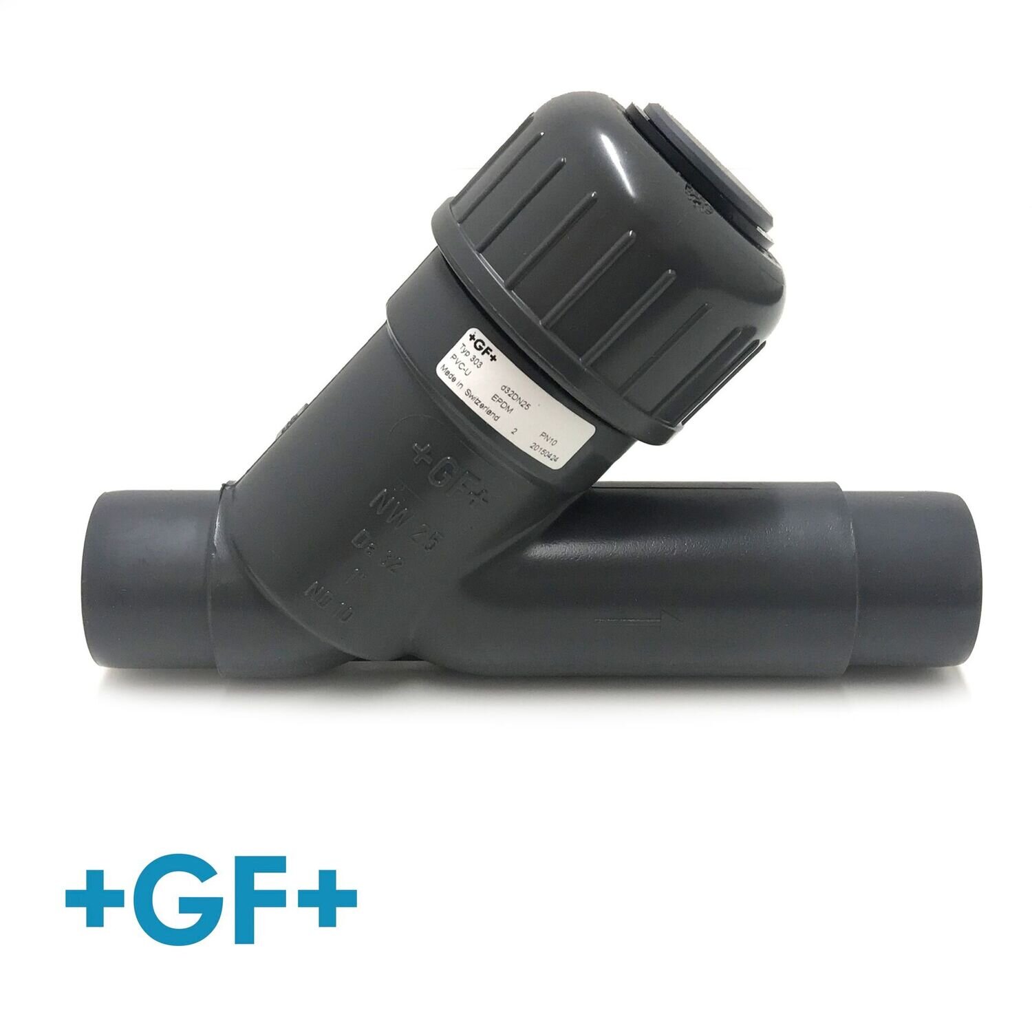 George Fischer  50mm  Angle Seat Check Valve 303 PVC-U/EPDM