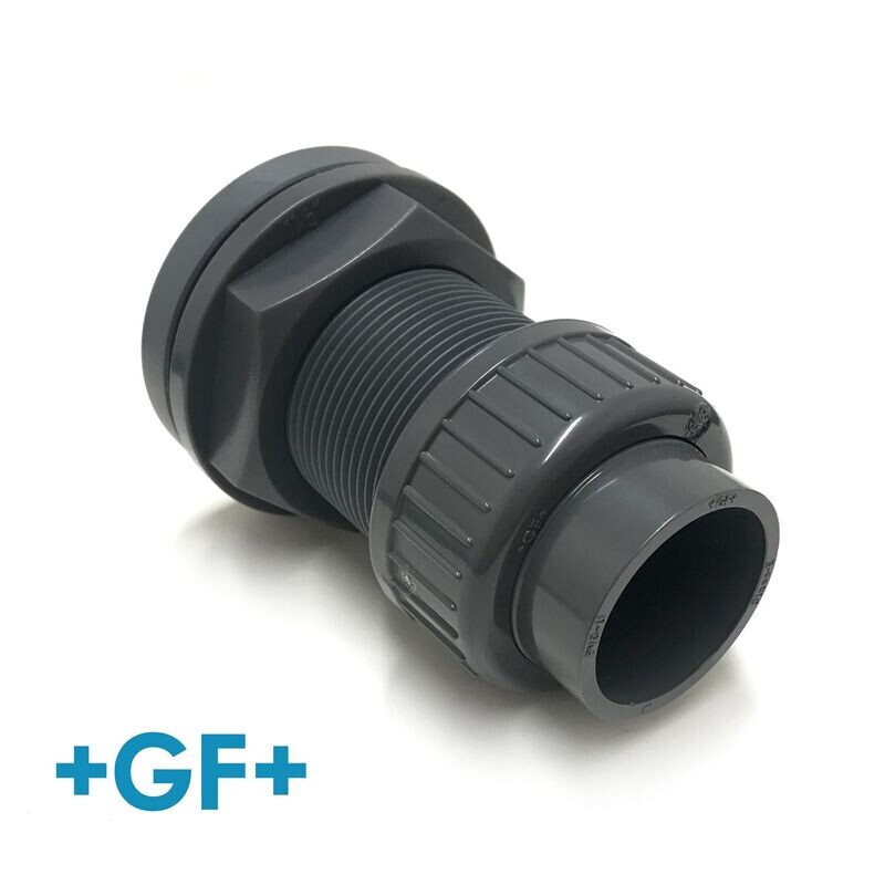 George Fischer  1 1/4" Tank Connector 050 PVC U/ EPDM Union Type