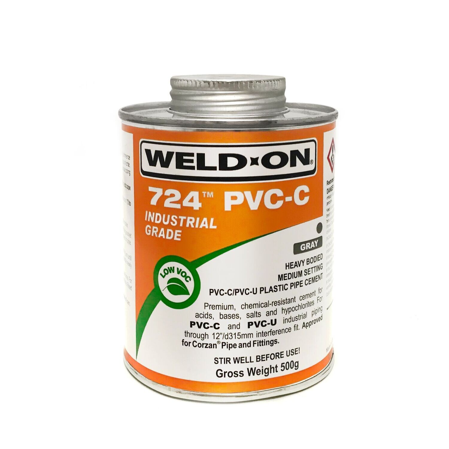 Weld On 724 PVC C Cement 500g GREY Industrial Grade