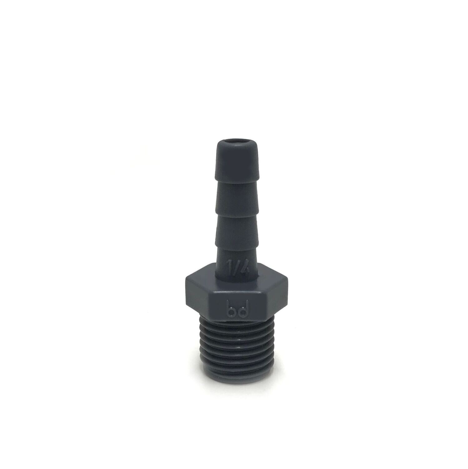 Hose Adaptor - 1/4" BSP Thread to 7mm Polypropylene Hosetail