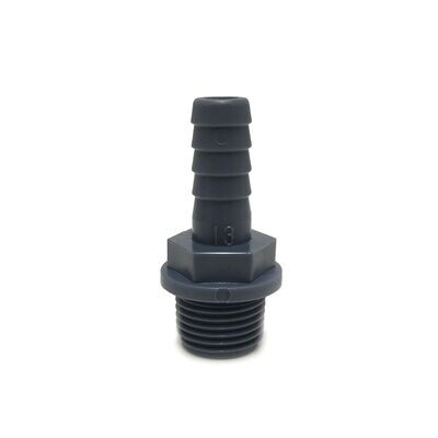 Hose Adaptor - 1/2" BSP Thread to 13mm Polypropylene Hosetail