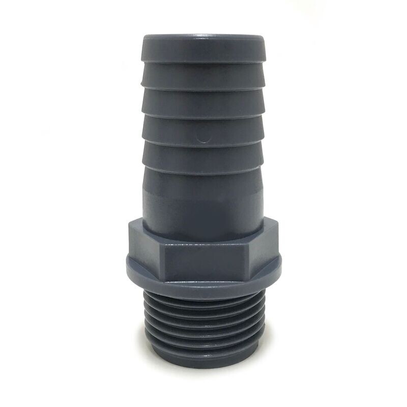 Hose Adaptor - 1/2" BSP Thread to 20mm Polypropylene  Hosetail