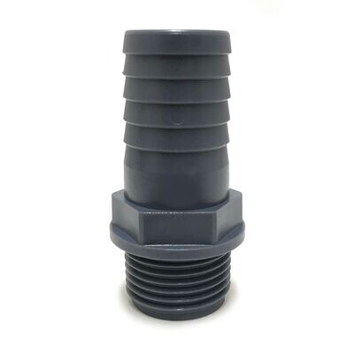 Hose Adaptor - 3/4" BSP Thread to 20mm Polypropylene Hosetail