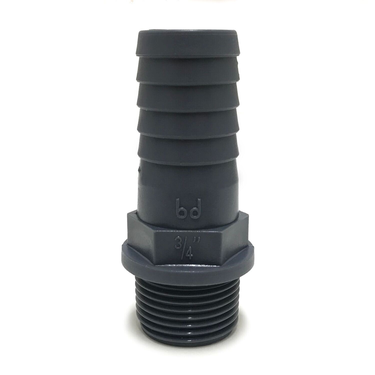 Hose Adaptor - 3/4" BSP Thread to 25mm Polypropylene Hosetail