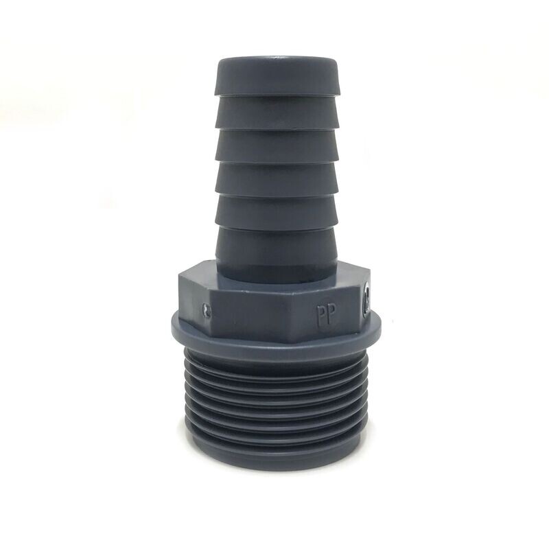 Hose Adaptor - 1" BSP Thread to 32mm Polypropylene  Hosetail