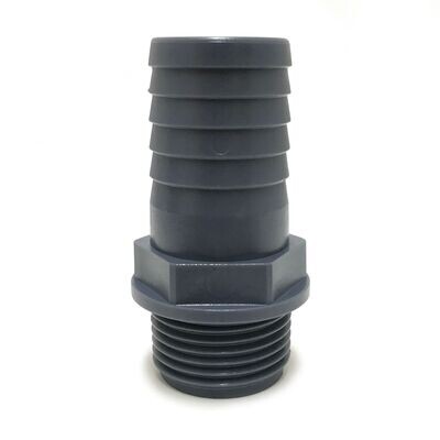 Hose Adaptor - 1 1/4" BSP Thread to 38mm Polypropylene Hosetail