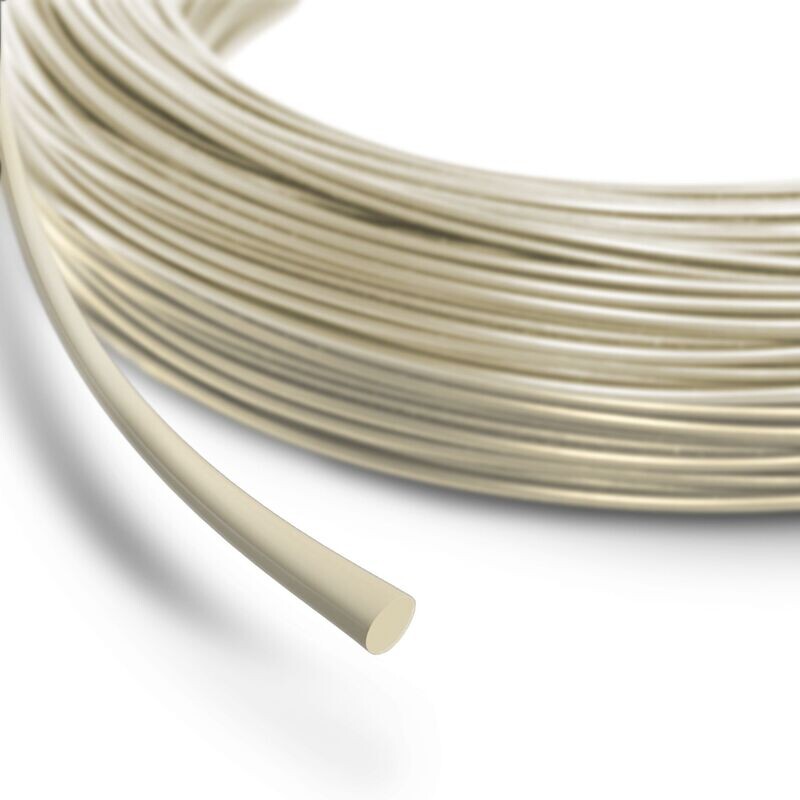 3mm Round Beige-Grey Polypropylene Weld Rod | 2Kg Coil