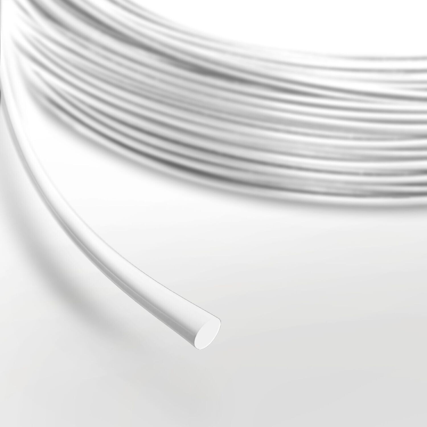 3mm Round White PVC Weld Rod | 2Kg Coil
