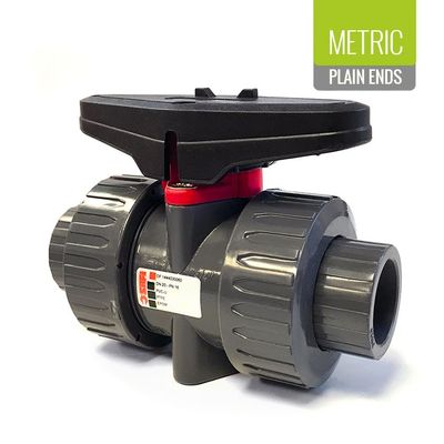 SAFI 3101 Series Double Union Plain Metric Ball Valve