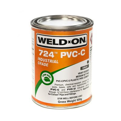 Weld On® 724 PVC-C Cement 500g - GREY - Industrial Grade