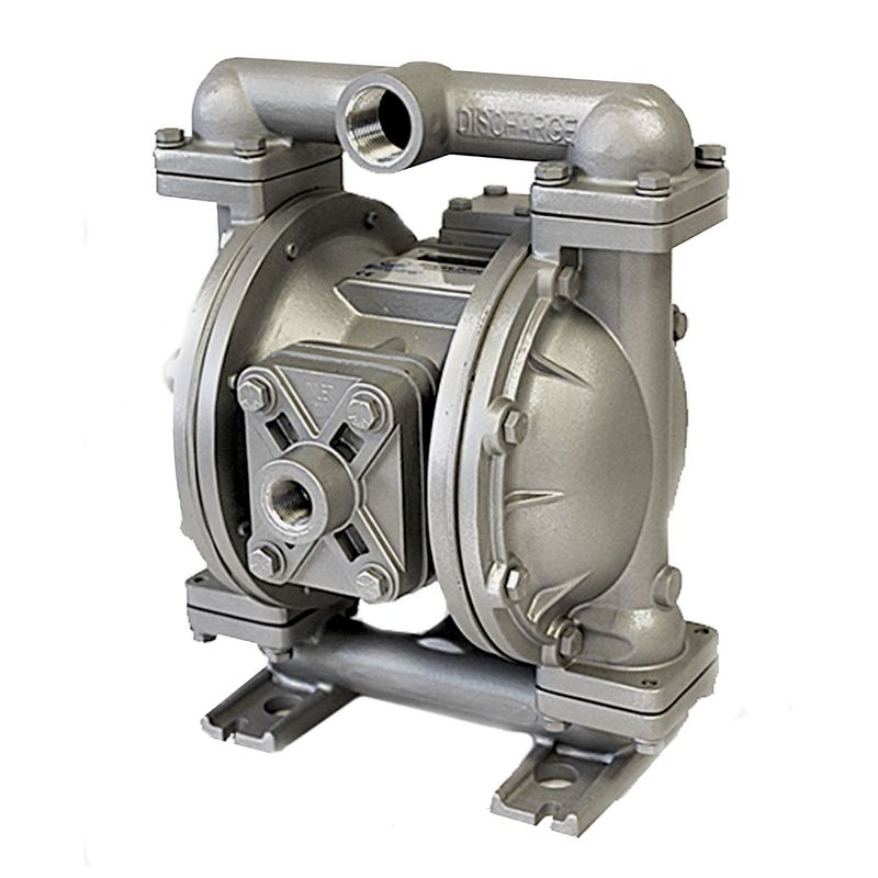 2" Stainless Steel Air Operated Diaphragm Pump with PTFE Elastomers | 560 Litres Per Minute