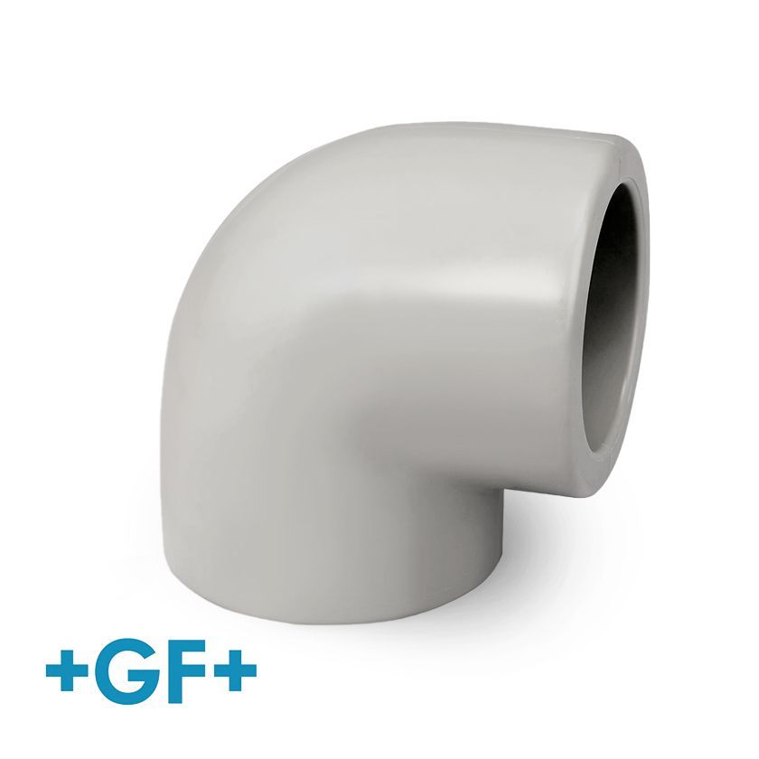 16mm PVC 90˚ Elbow Plain 16 Bar Pressure Pipe Fitting - CPVC