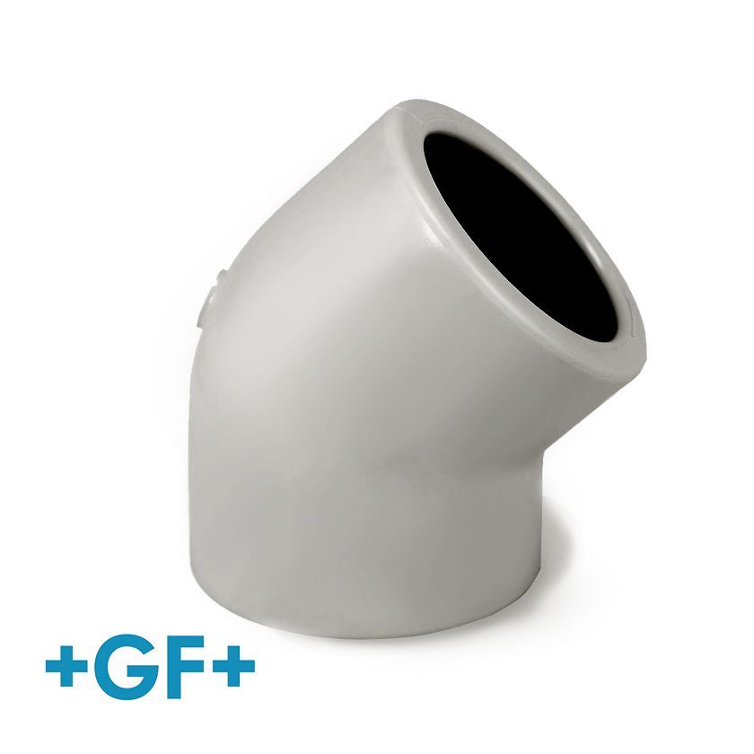 75mm CPVC Elbow 45˚Plain 16 Bar Pressure Pipe Fitting - CPVC