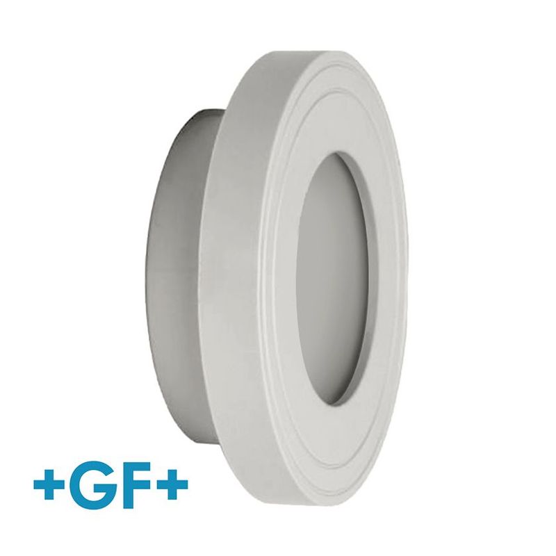 20mm  George Fischer CPVC Stub Flange with Serrated Face - Plain - Plastic Pressure Pipe Fitting - 16 Bar