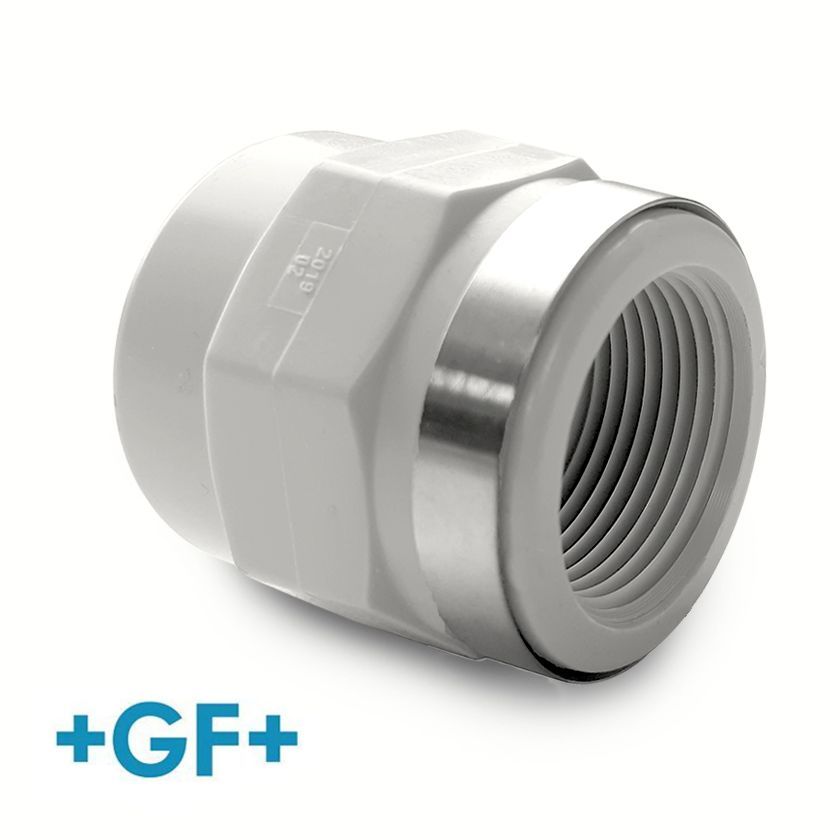 25mm Plain x 3/4" BSP Female Thread Adaptor | CPVC | 16 Bar