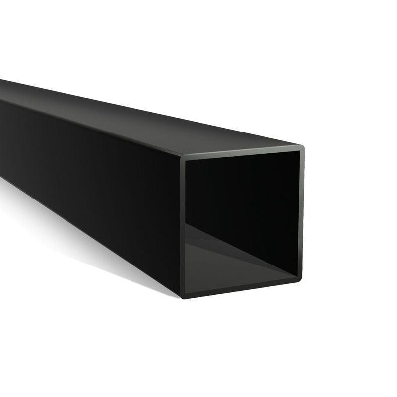 Black Polypropylene Square Tube Box Section | 50mm | Upto 6 Metre Length