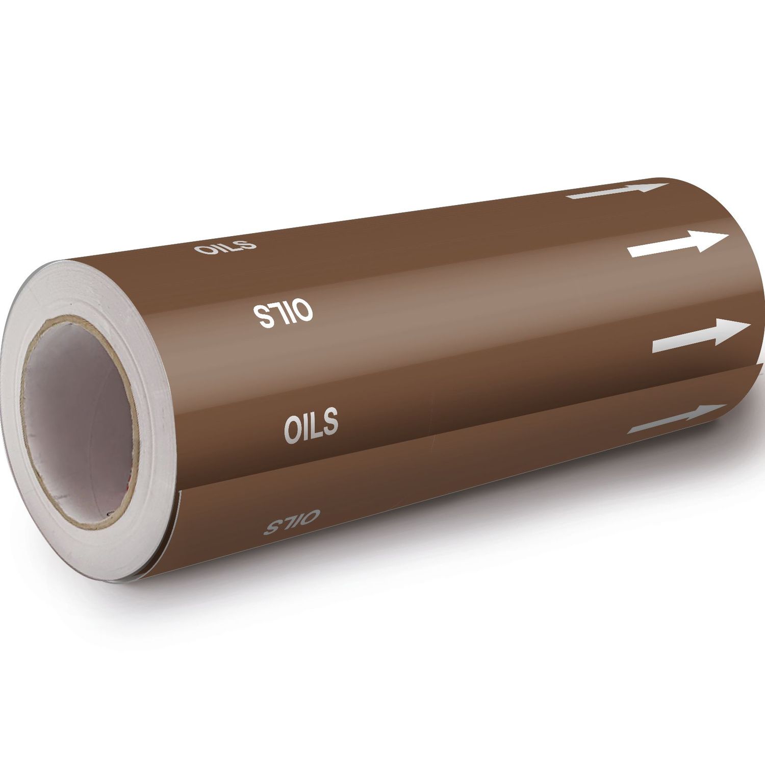 BS1710 Premium 8 Year Pipe Marking Roll - Oils & Combustible Liquids