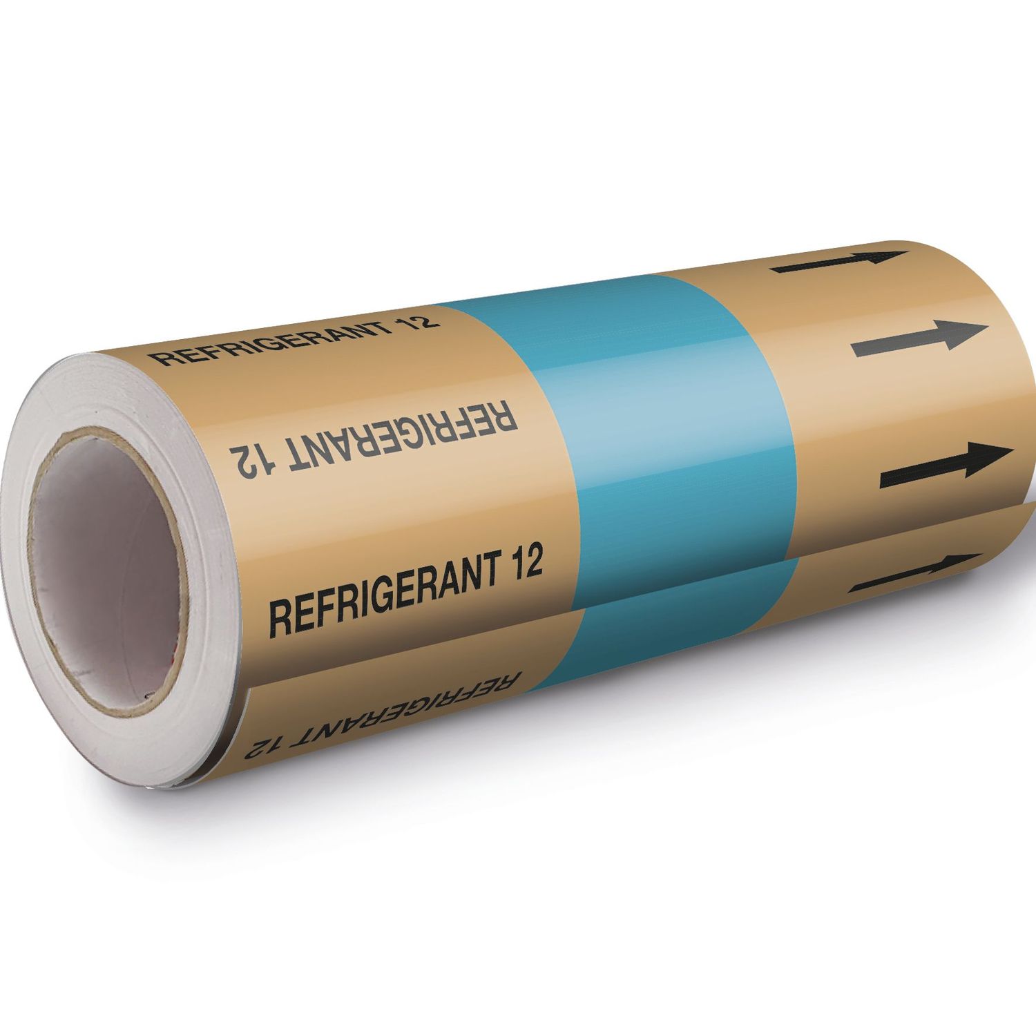 BS1710 Premium 8 Year Pipe Marking Roll - Refrigerant 12